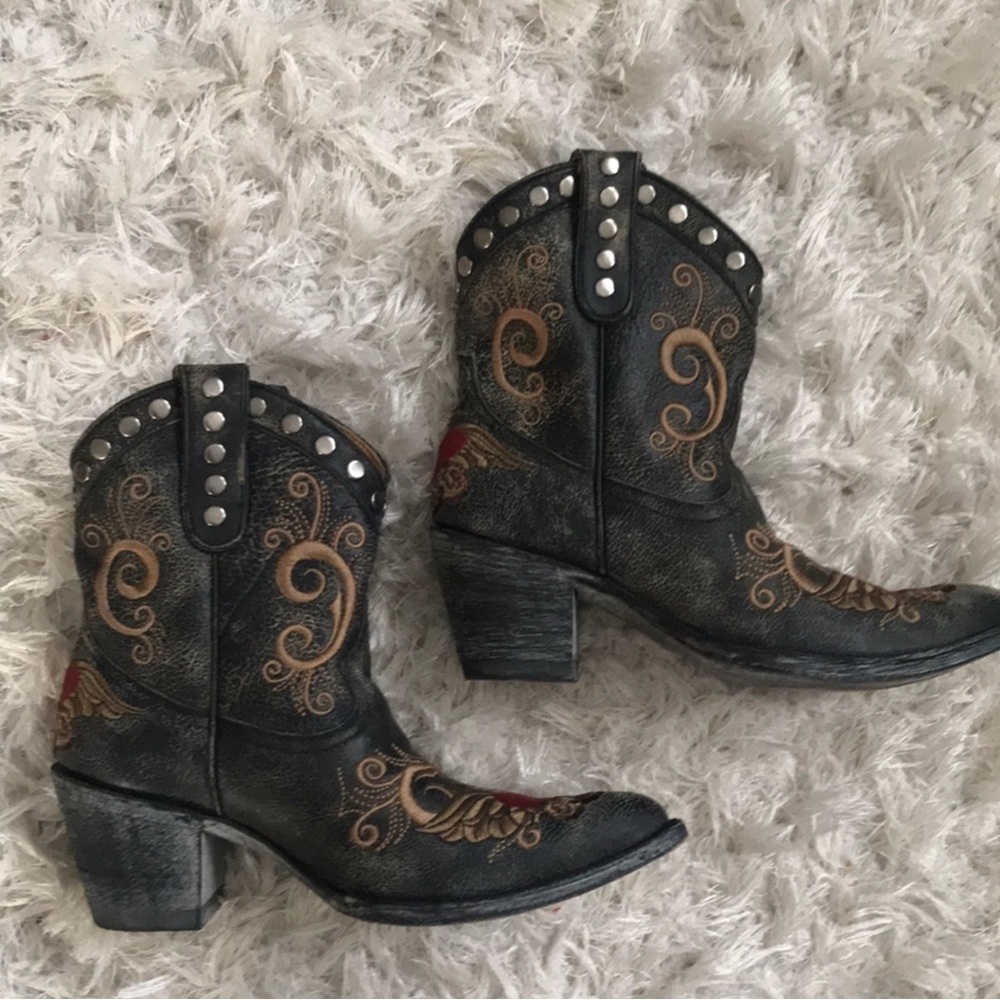 OLD GRINGO LITTLE G BLACK BOOTS (8) - Picture 6 of 13